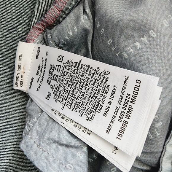 NWT Ted Baker Magolo Dark Denim High Waisted Skinny Raw Hem Jeans 32 - Picture 8 of 10